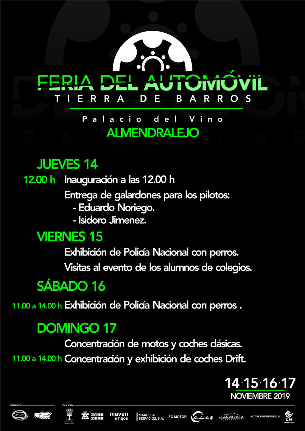 FERIA-DEL-AUTOMOVIL-TIERRA-DE-BARROS-HORARIOS